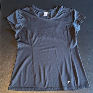 Old Navy Women's Black Short Sleeve Go-Dry Tee